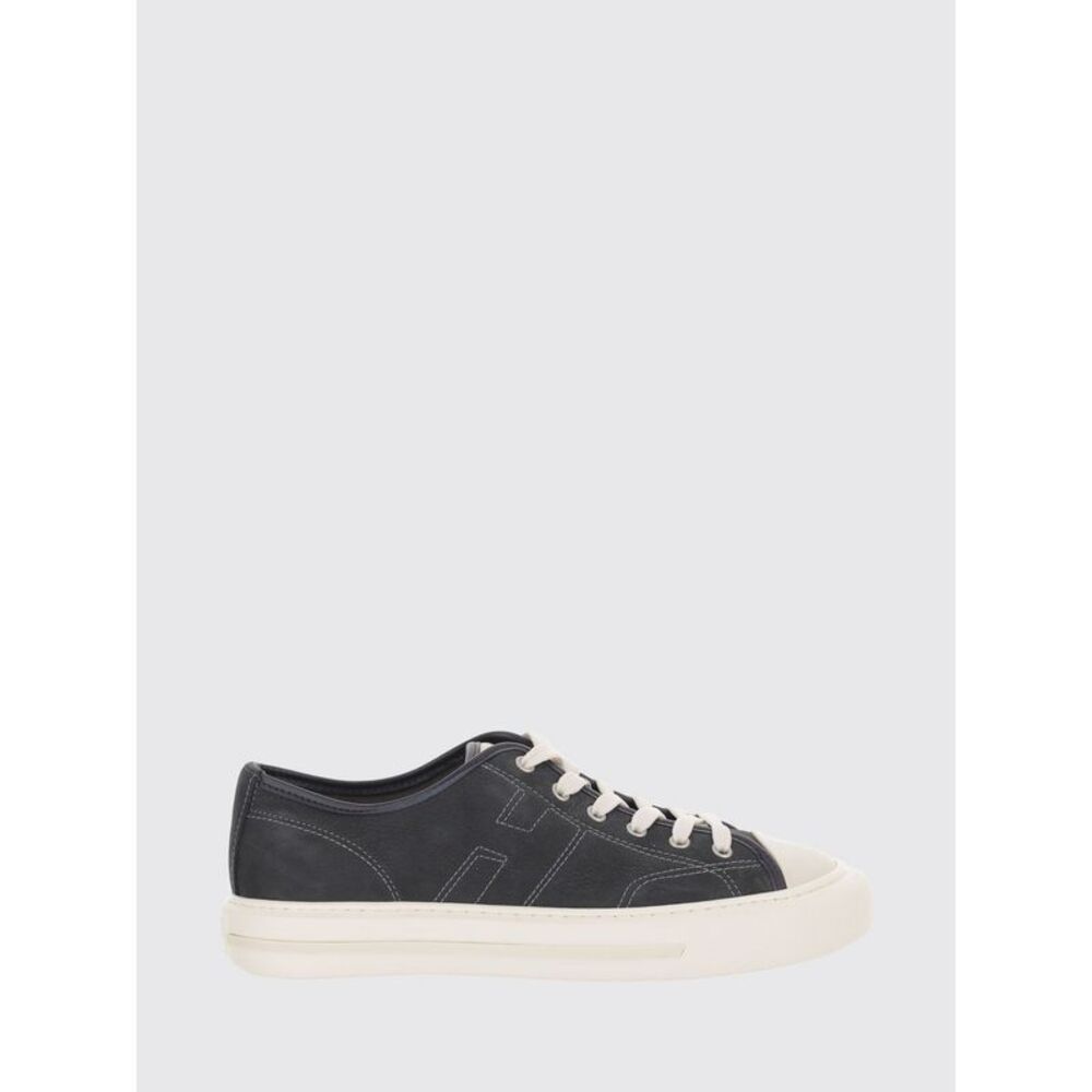 Hogan Men Rebel Nubuck Leather Sneakers Hogan With Embroidered H Logo